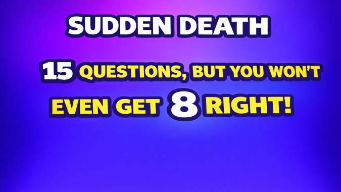 Banner for The Crazy Hard Sudden Death Trivia Challenge!