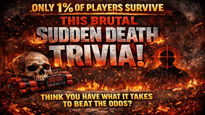Banner for Only 1% of Players Survive This Brutal Sudden Death Trivia!