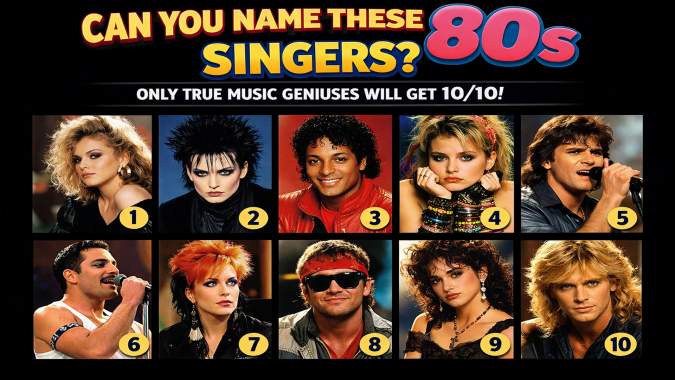 Banner for Can You Name These 80s Singers?