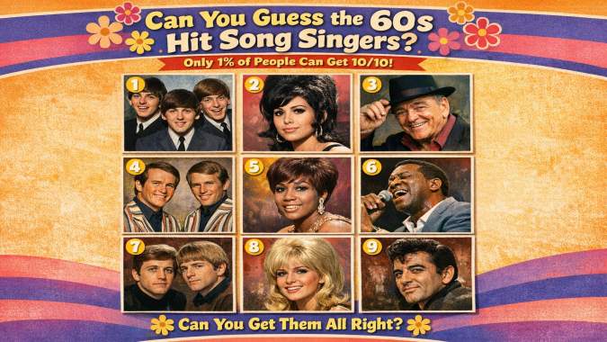 Banner for Can You Guess the 60s Hit Song Singers?