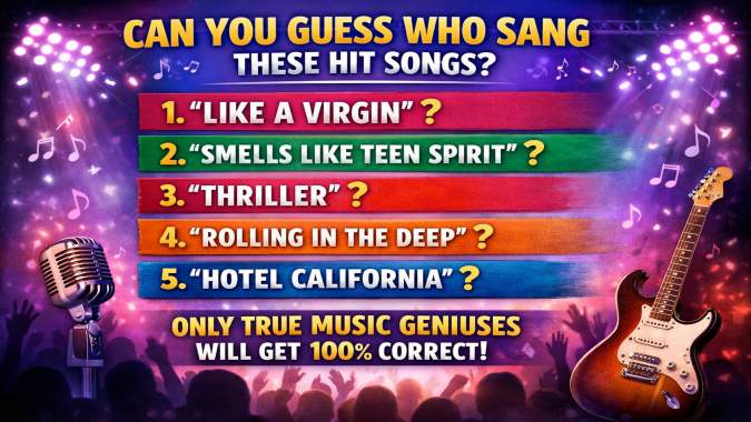 Banner for Can You Guess Who Sang These Hit Songs?