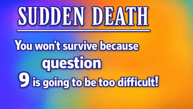 Banner for Sudden Death Quiz