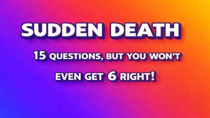 Banner for Sudden Death Quiz