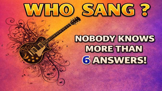 Banner for Do you know who sang these songs? 