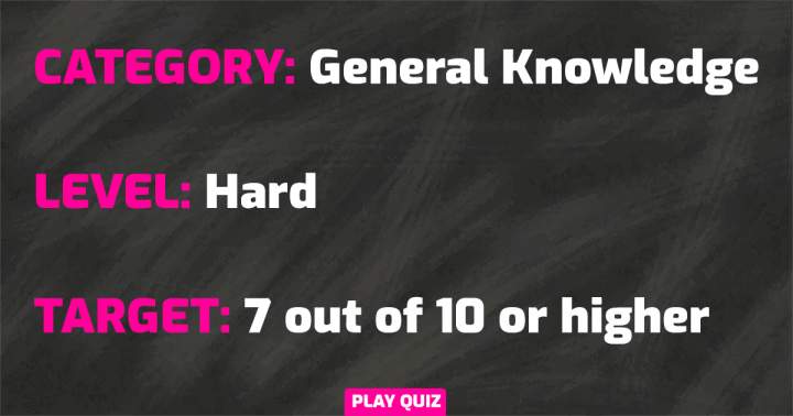 Hard Knowledge Quiz