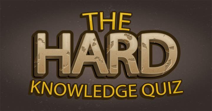 Banner for Hard Knowledge Quiz