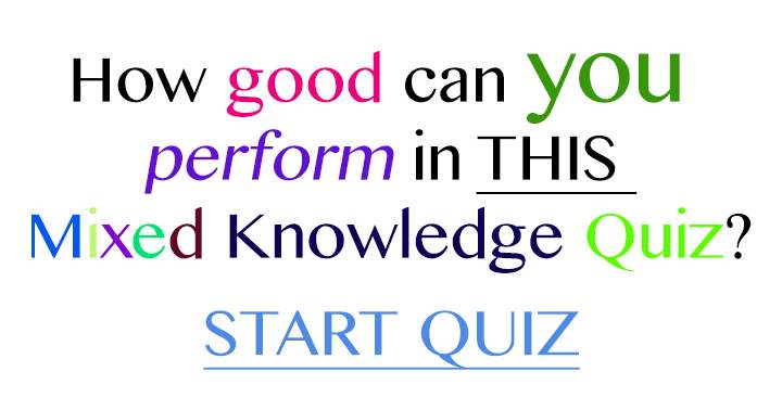 Banner for Mixed Knowledge Quiz