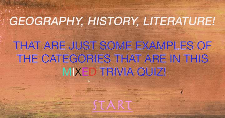 Banner for Mixed Trivia Quiz