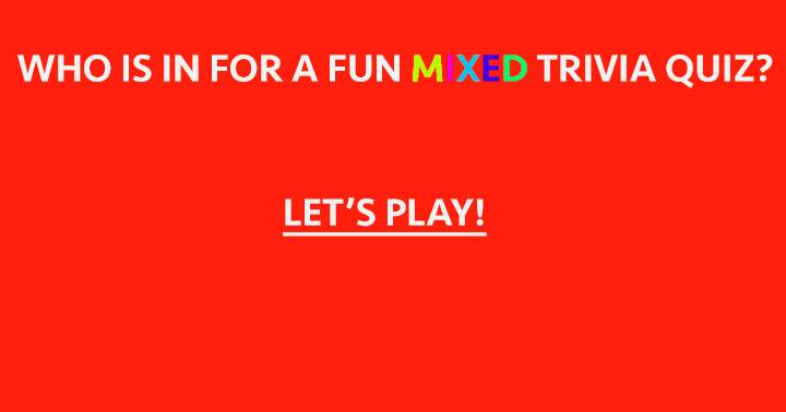 Banner for Fun Mixed Trivia Quiz