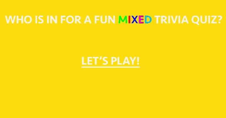 Banner for Mixed Trivia Quiz