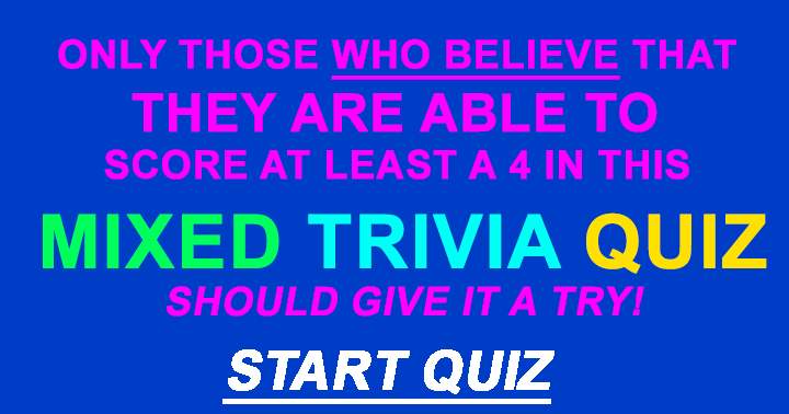 Mixed Trivia Quiz