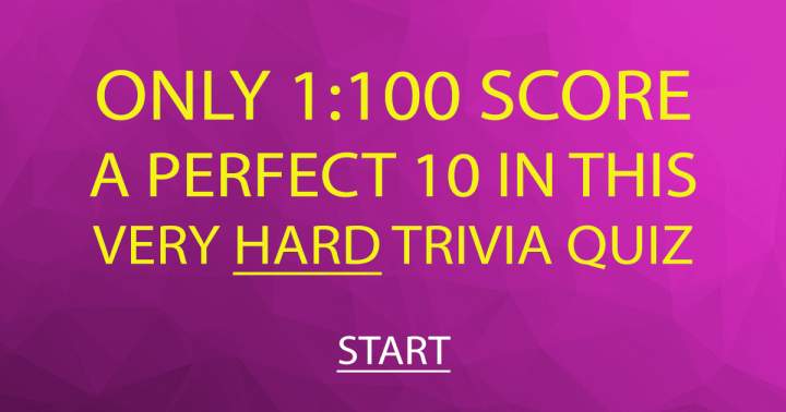 HARD Trivia Quiz 