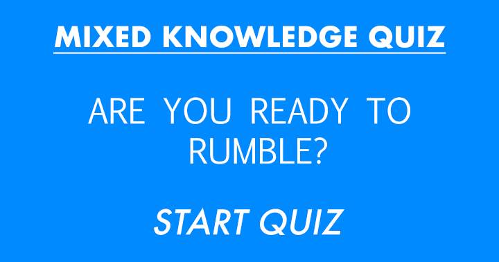 Banner for Mixed Knowledge Quiz