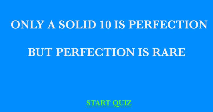 Banner for Answering this quiz to perfection is very rare
