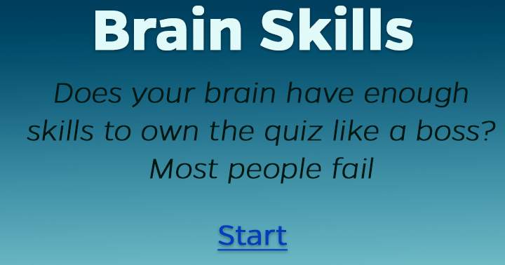 Banner for Brain skill test