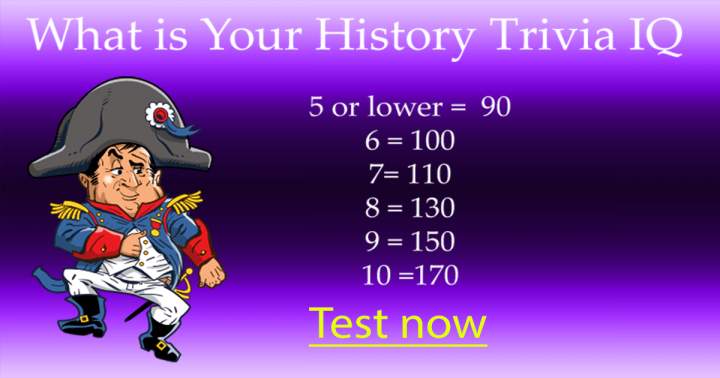 History Trivia IQ Test