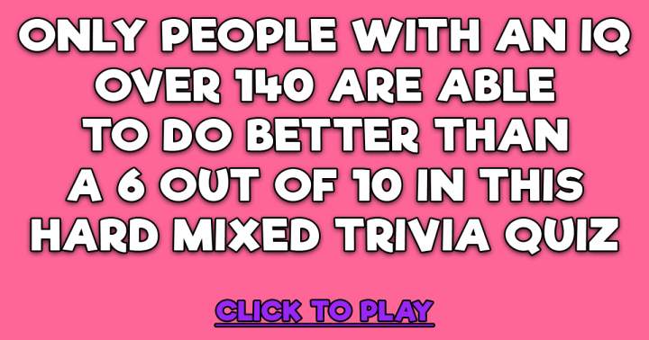 Mixed Trivia Quiz