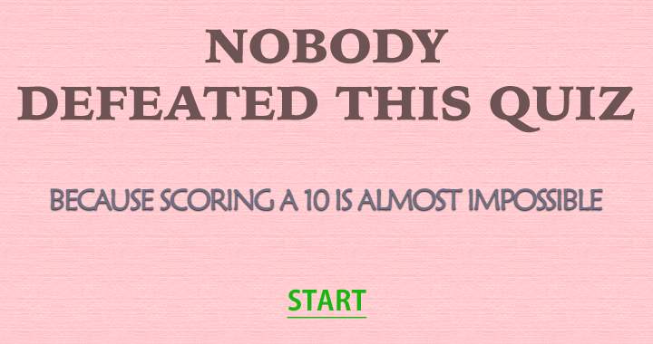 Banner for Impossible general knowledge quiz