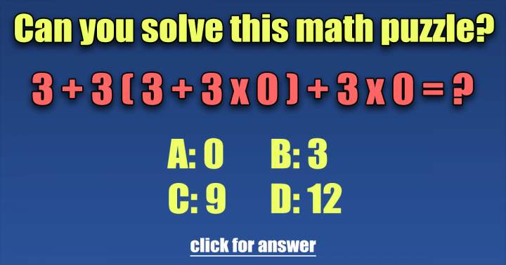 Do you know the answer to this math puzzle?