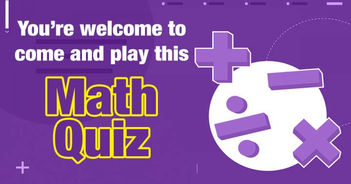Banner for Math Quiz