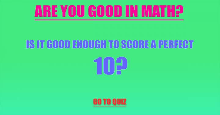 Mathematics Quiz