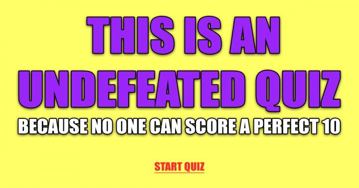 Banner for Undefeated Knowledge Quiz