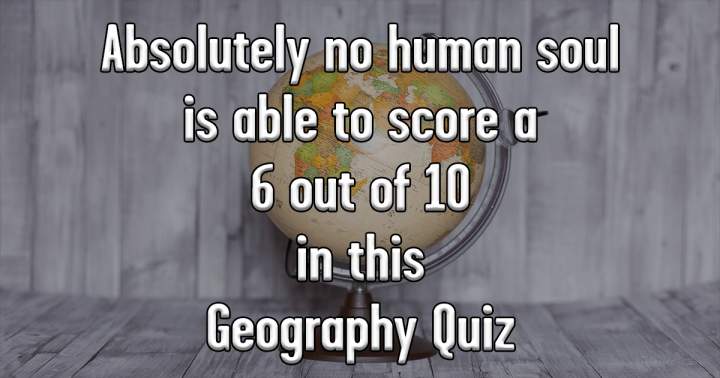 Challenging Geography Quiz