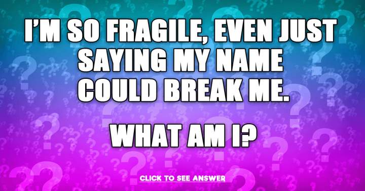 Banner for Do you know the answer to this riddle?